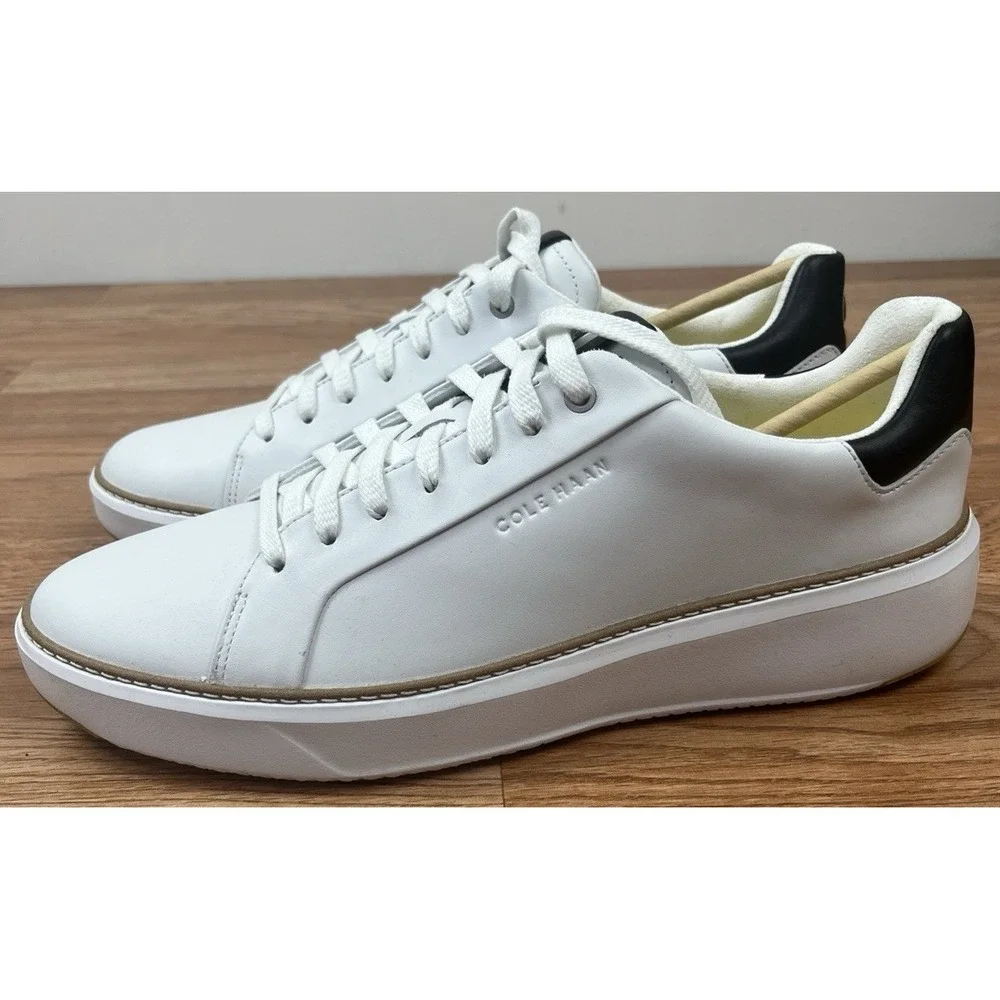 Cole Haan GrandPro Topspin Sneakers Men's Size 11 Optic White  Leather  NEW